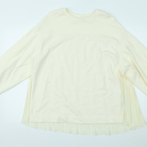 Zara Womens Ivory   Pullover Jumper Size M