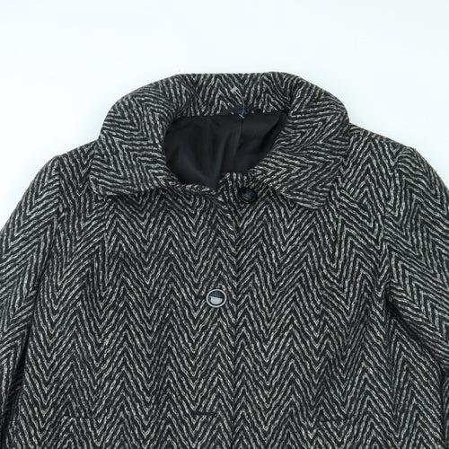 EWM Womens Grey   Overcoat Coat Size 16