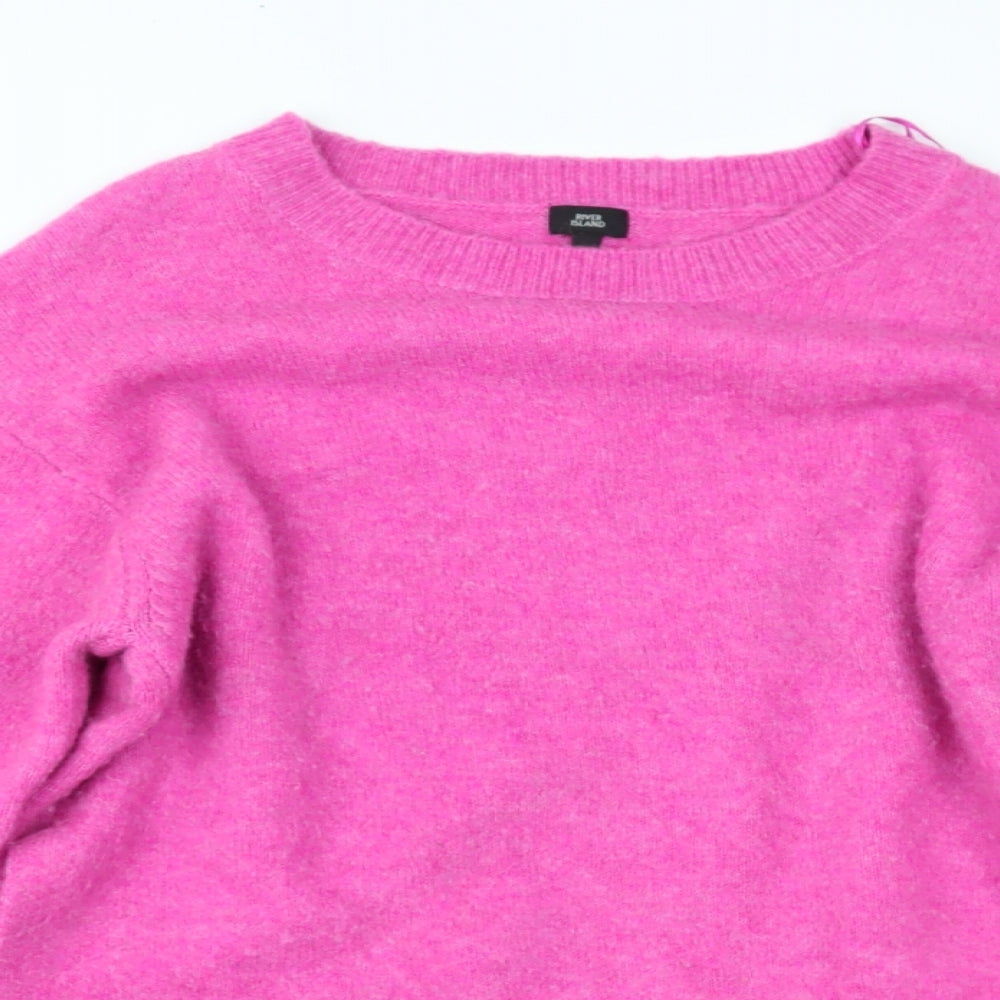 River Island Womens Pink   Pullover Jumper Size M