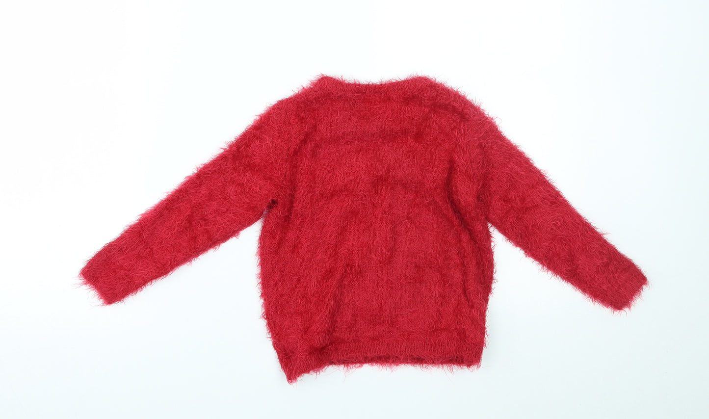 Lupilu Girls Red   Pullover Jumper Size 2-3 Years