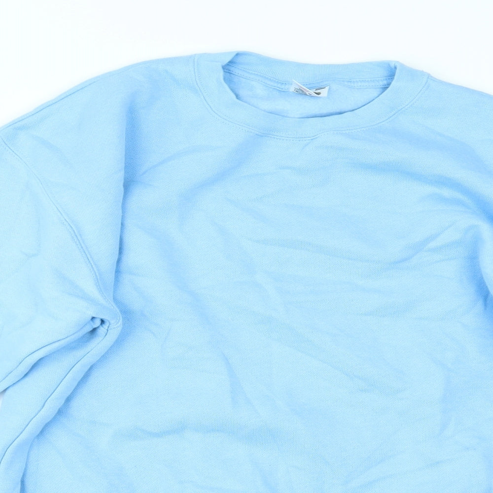 Fruit of the Loom Girls Blue   Pullover Jumper Size 14-15 Years