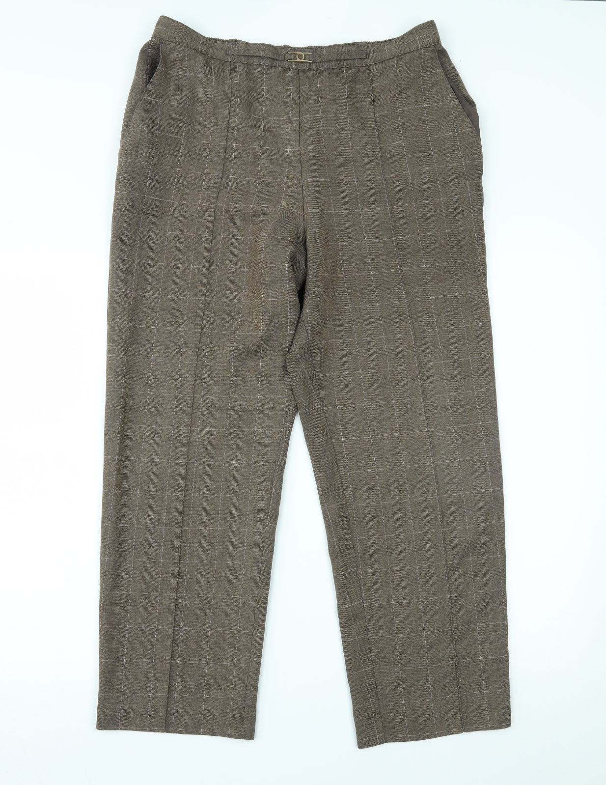 Marks and Spencer Womens Brown   Trousers  Size 16 L24 in