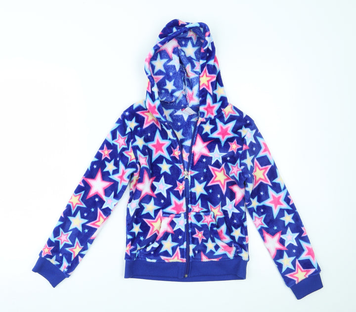 candy pink Girls Multicoloured Full Zip Hoodie Size XL