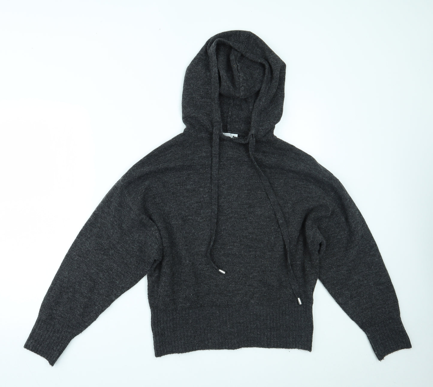 H&M Womens Grey   Pullover Hoodie Size S