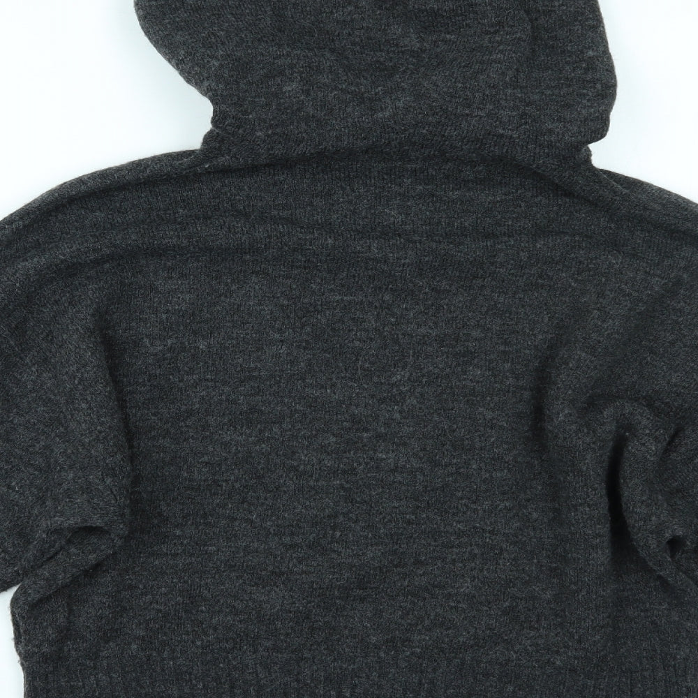 H&M Womens Grey   Pullover Hoodie Size S