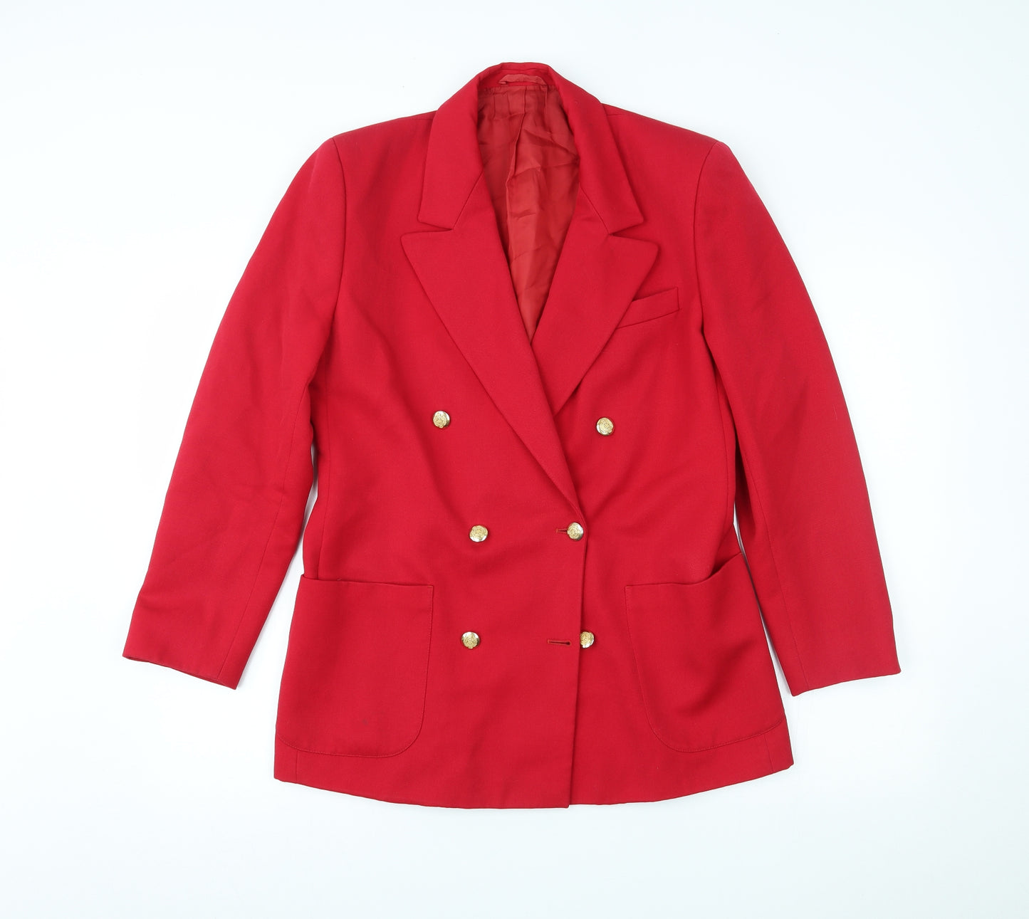 Marks and Spencer Womens Red   Jacket Blazer Size 12