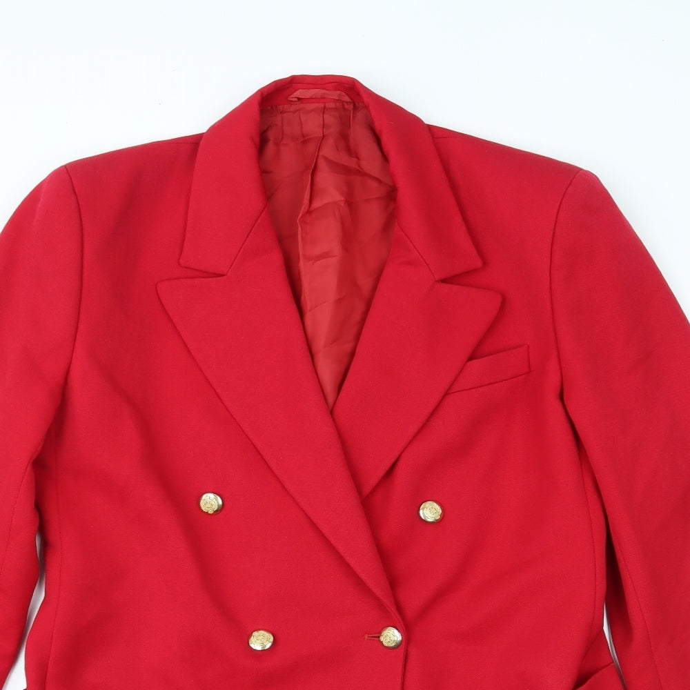 Marks and Spencer Womens Red   Jacket Blazer Size 12
