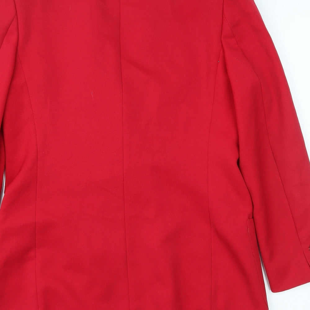 Marks and Spencer Womens Red   Jacket Blazer Size 12
