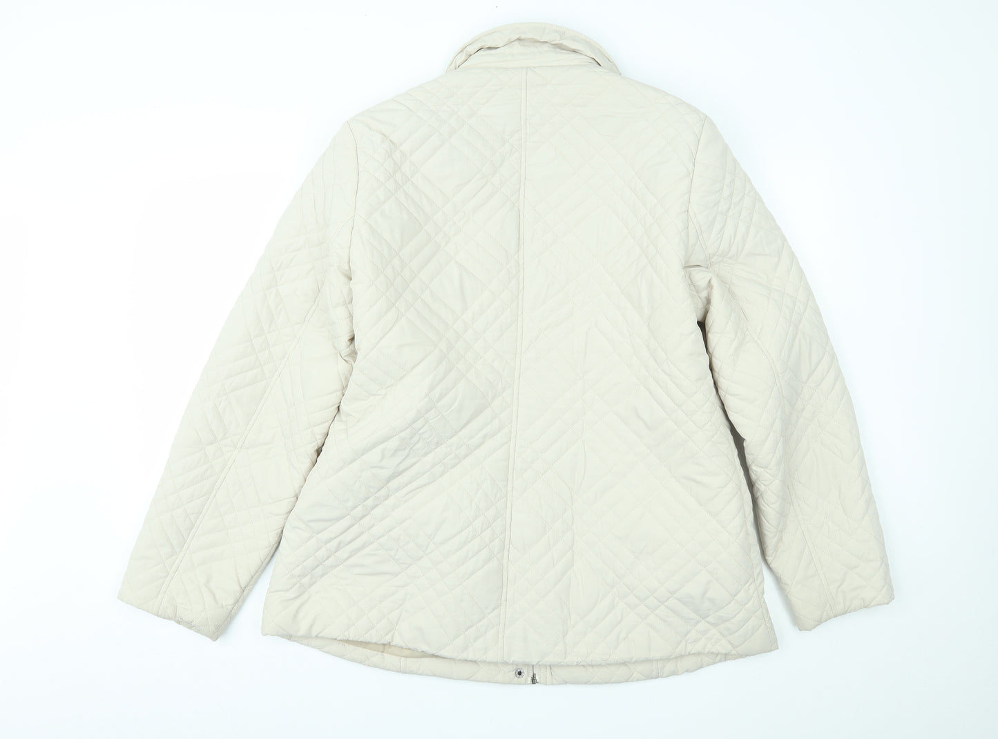 BHS Womens Beige   Quilted Coat Size 18