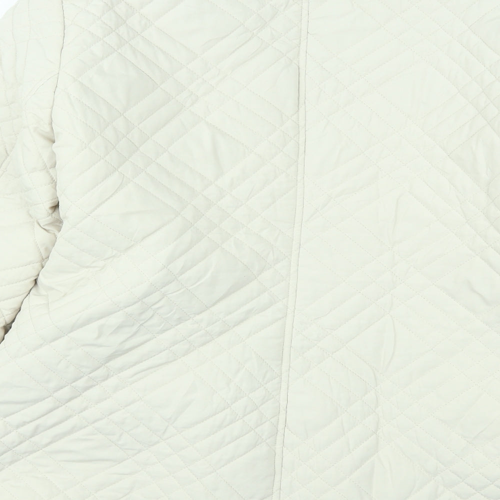 BHS Womens Beige   Quilted Coat Size 18