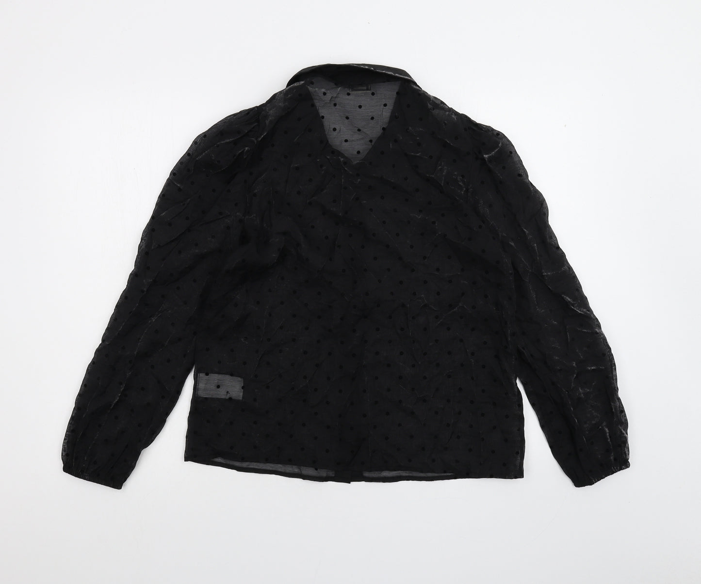 Pimkie Womens Black   Basic Button-Up Size 12