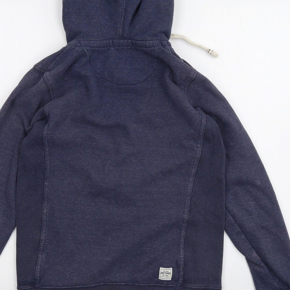 Fat Face Womens Blue   Full Zip Hoodie Size 8