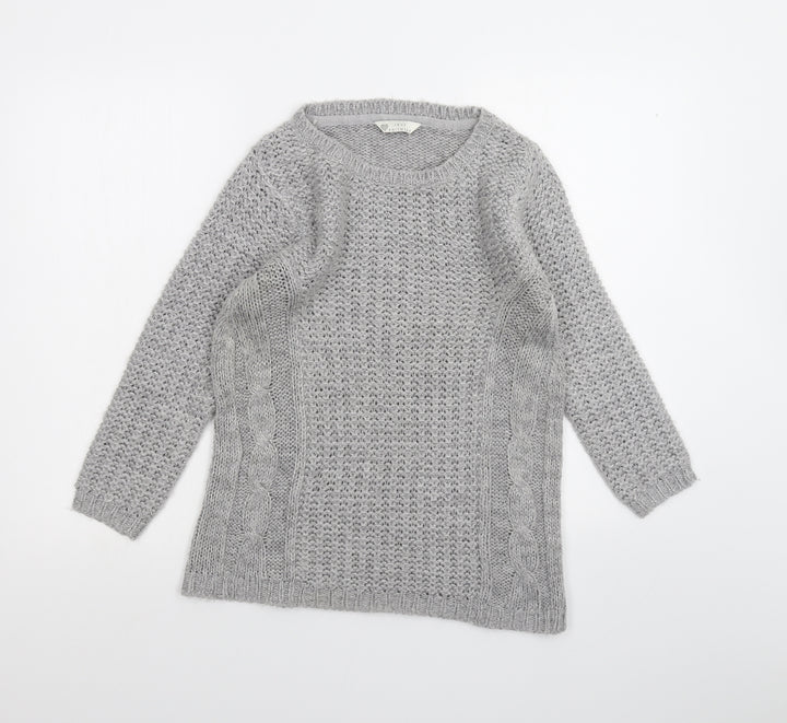 BHS Womens Grey   Pullover Jumper Size 8