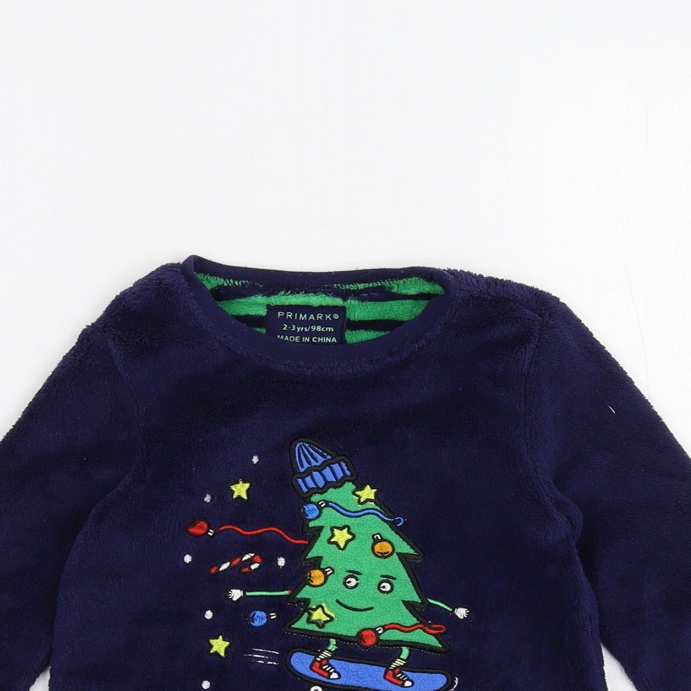Primark Boys Blue   Pullover Jumper Size 2-3 Years