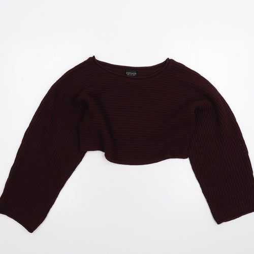 Topshop Womens Purple   Pullover Jumper Size 6