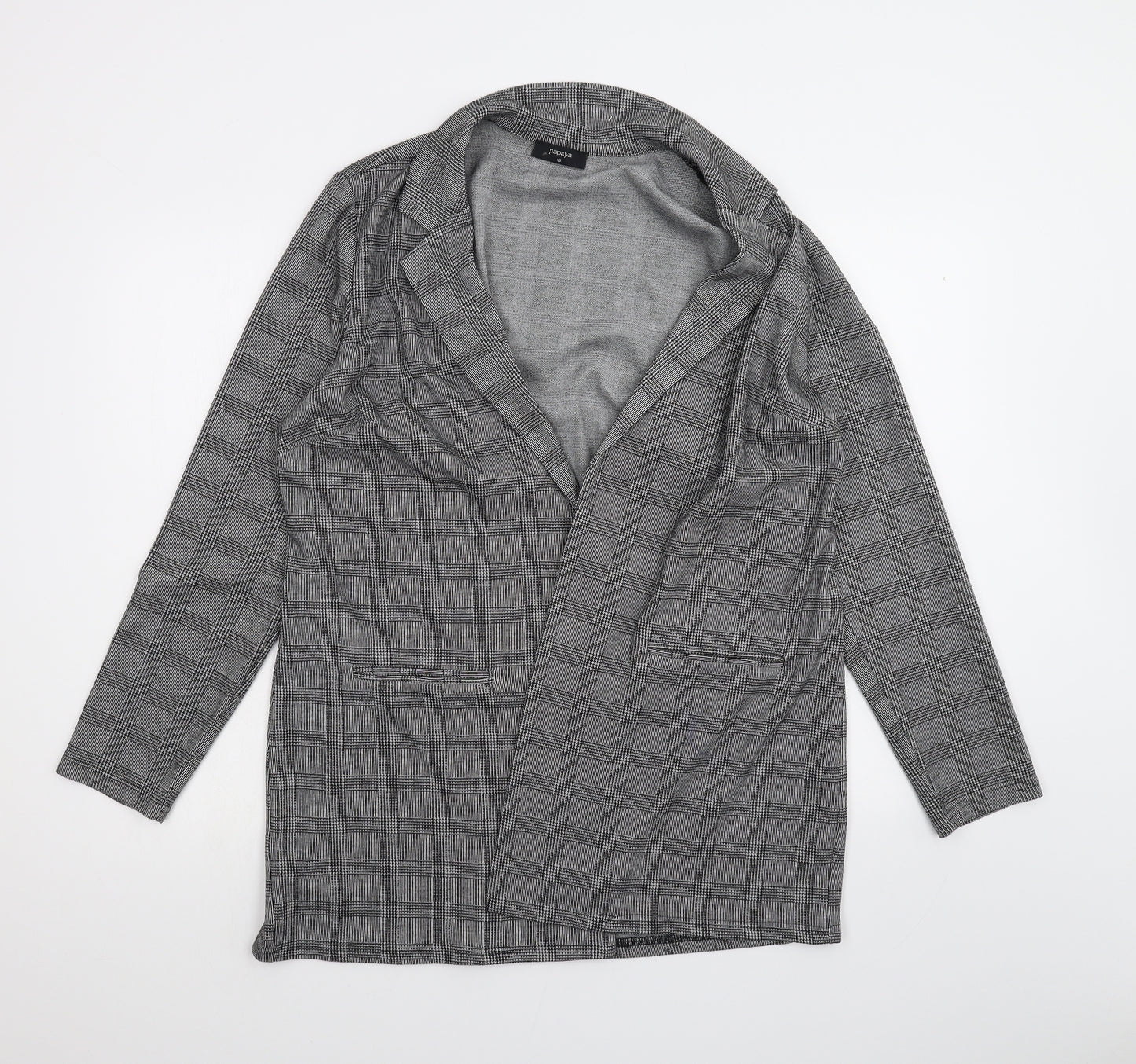 Papaya Womens Black   Jacket  Size 18