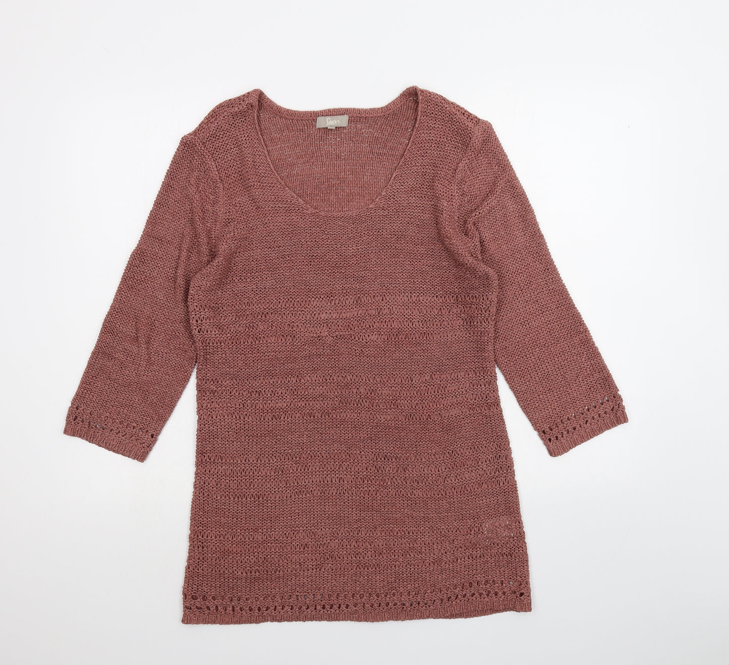 Soon Womens Red   Pullover Jumper Size 16