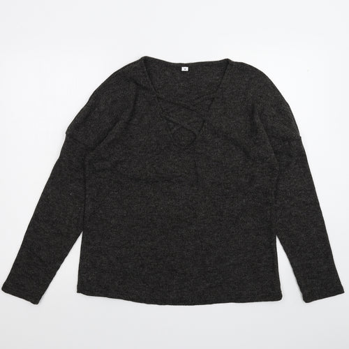 Preworn Womens Black   Pullover Jumper Size M