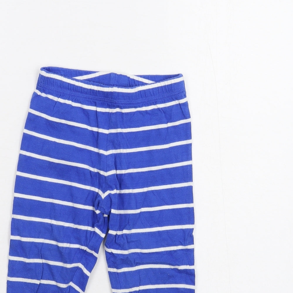 George Boys Blue Striped  Sweatpants Trousers Size 2-3 Years