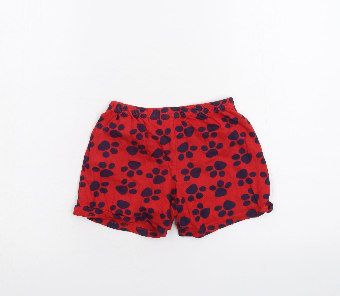 Nickelodeon Girls Red   Sweat Shorts Size 5-6 Years