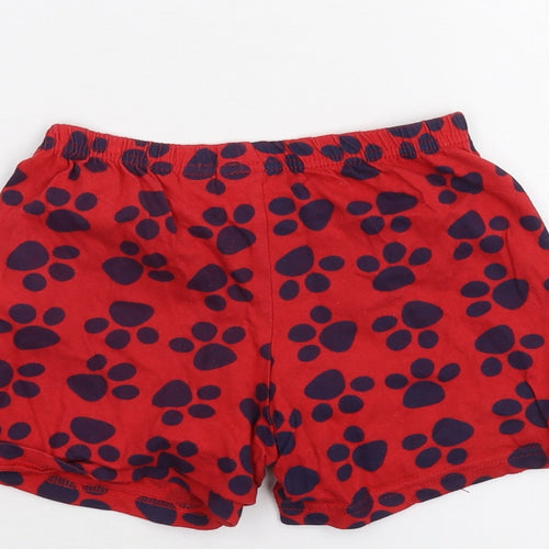 Nickelodeon Girls Red   Sweat Shorts Size 5-6 Years