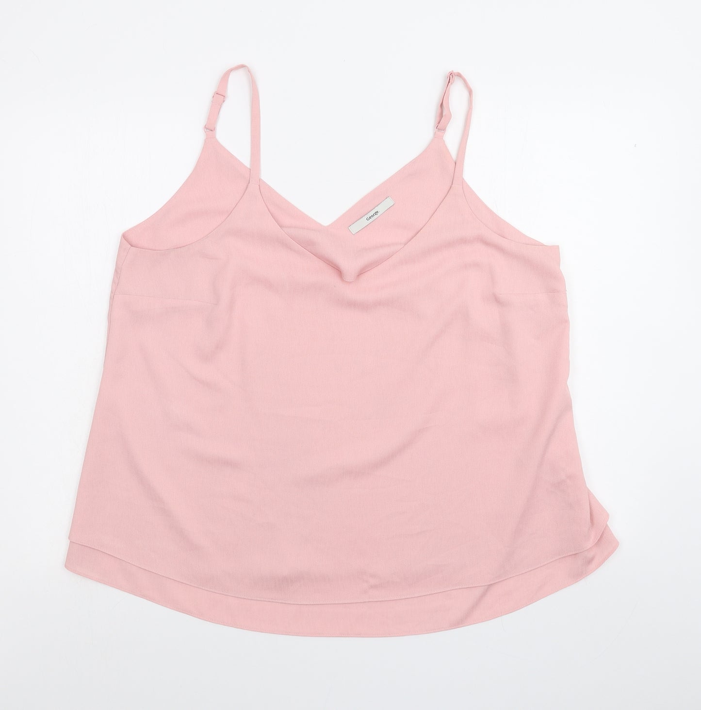 George Womens Pink   Basic Blouse Size 16