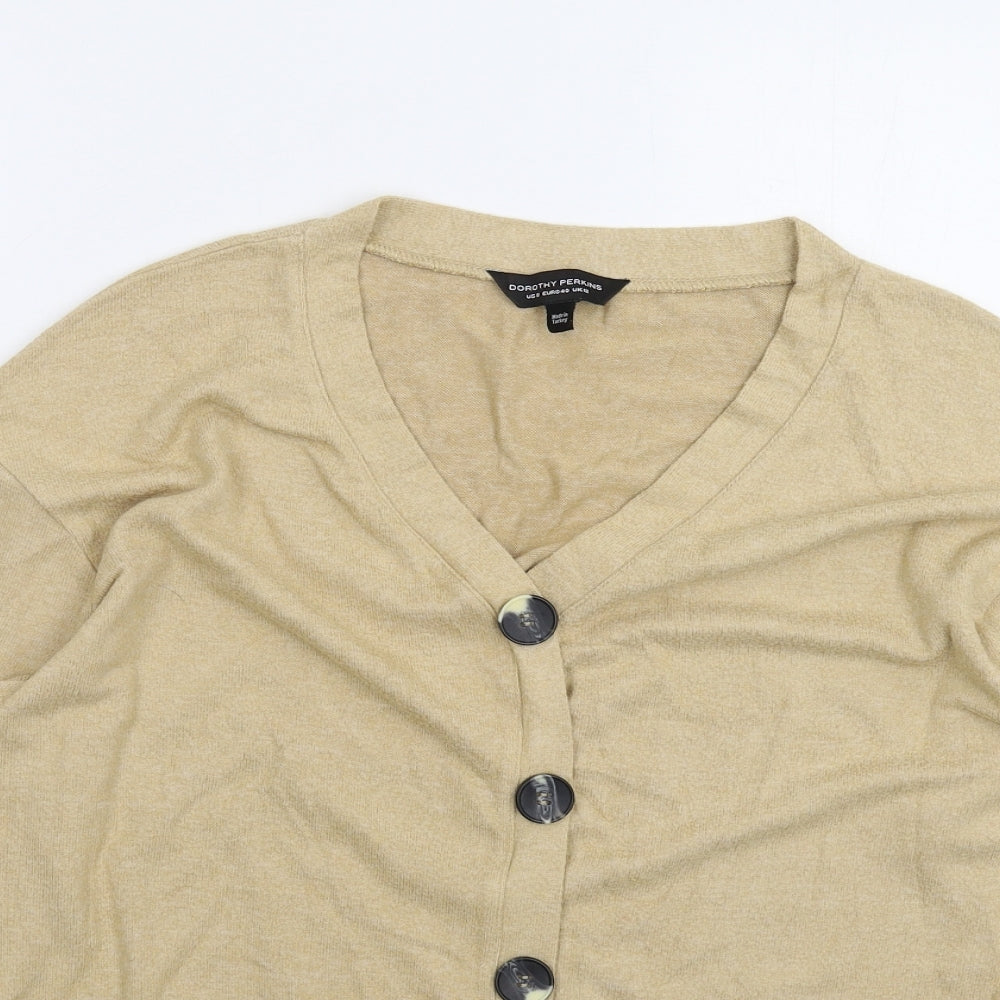 Dorothy Perkins Womens Brown   Cardigan Jumper Size 16