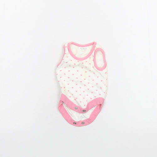 NEXT Baby White Polka Dot  Babygrow One-Piece Size 0-3 Months