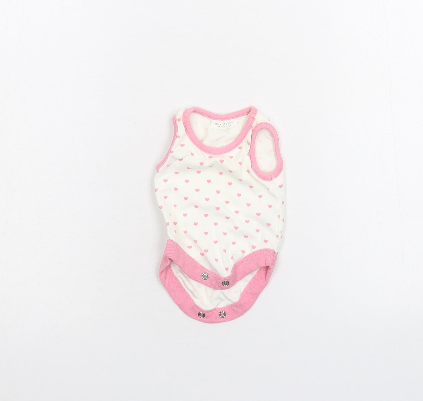 NEXT Baby White Polka Dot  Babygrow One-Piece Size 0-3 Months