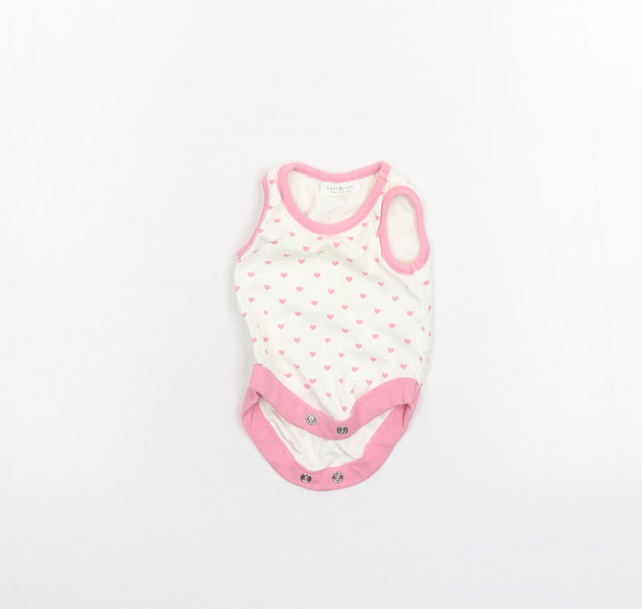 NEXT Baby White Polka Dot  Babygrow One-Piece Size 0-3 Months