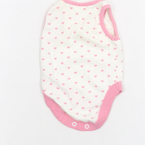 NEXT Baby White Polka Dot  Babygrow One-Piece Size 0-3 Months