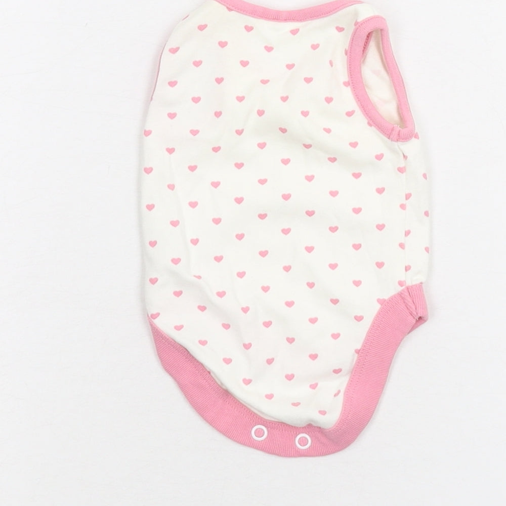 NEXT Baby White Polka Dot  Babygrow One-Piece Size 0-3 Months