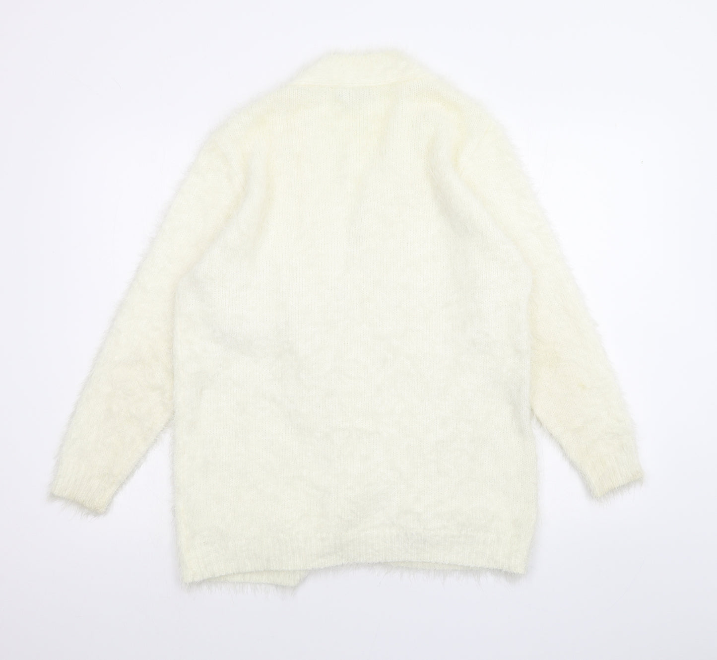 Nina Murati Womens White   Cardigan Jumper Size S