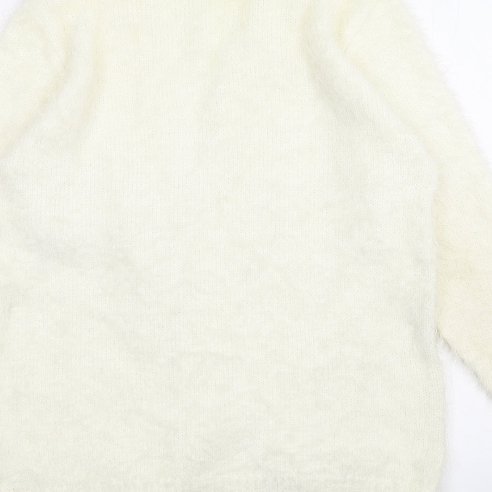 Nina Murati Womens White   Cardigan Jumper Size S