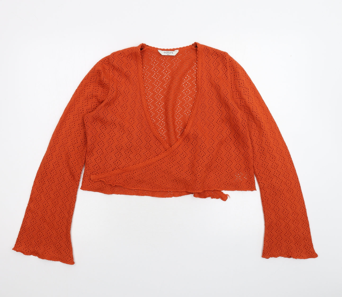 EDITIONS Womens Orange   Cardigan Jumper Size M