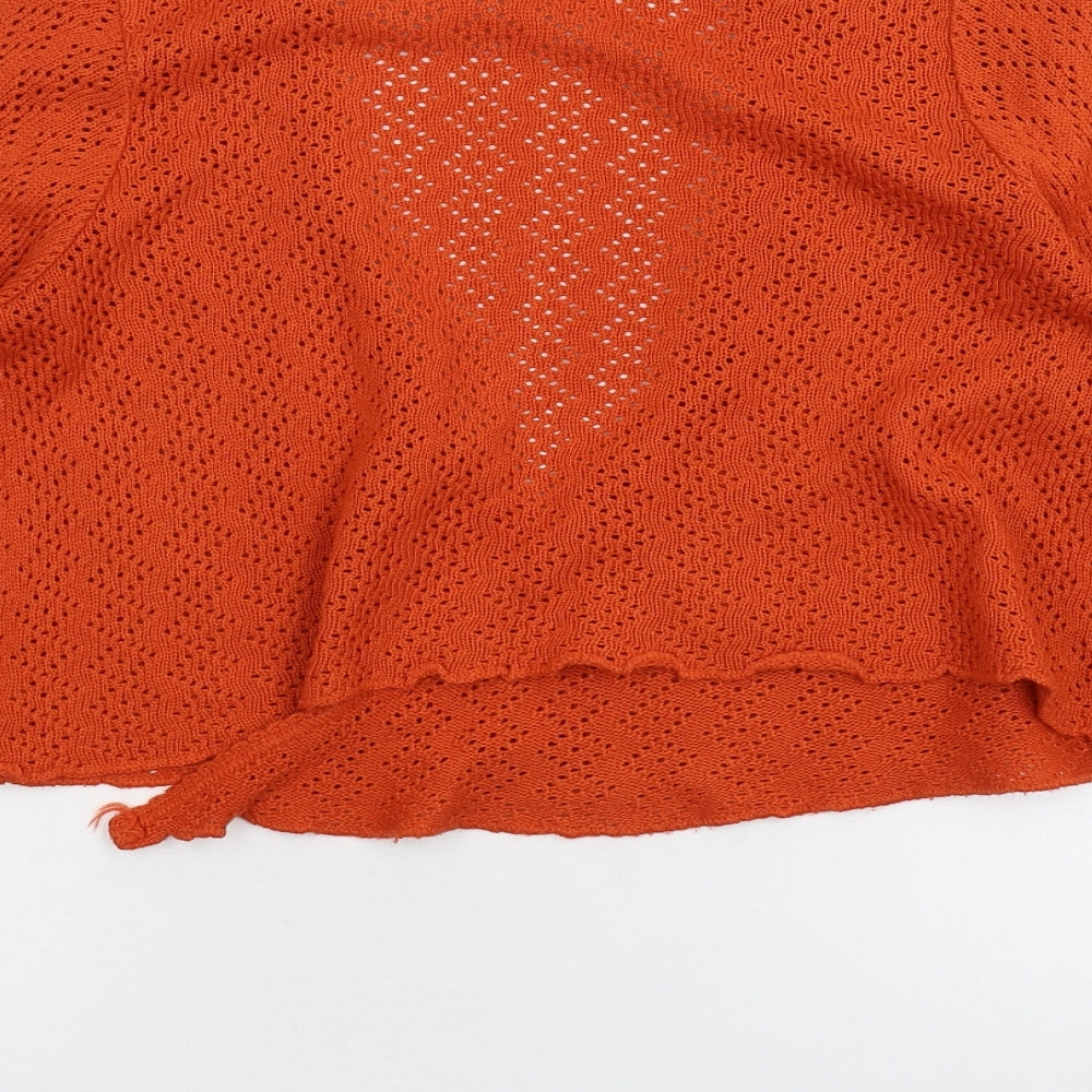 EDITIONS Womens Orange   Cardigan Jumper Size M
