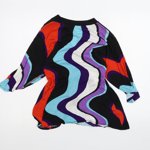Dorothy Perkins Womens Multicoloured Striped  Basic Blouse Size 12