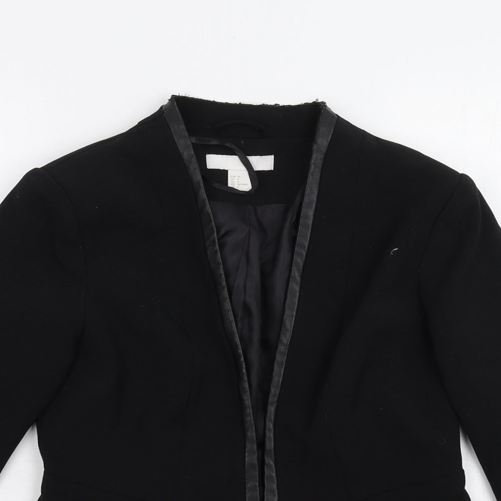 H&M Womens Black   Jacket  Size 8