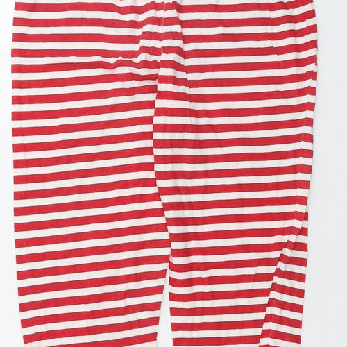 Christmas Womens White Striped  Sweatpants Trousers Size S L26 in