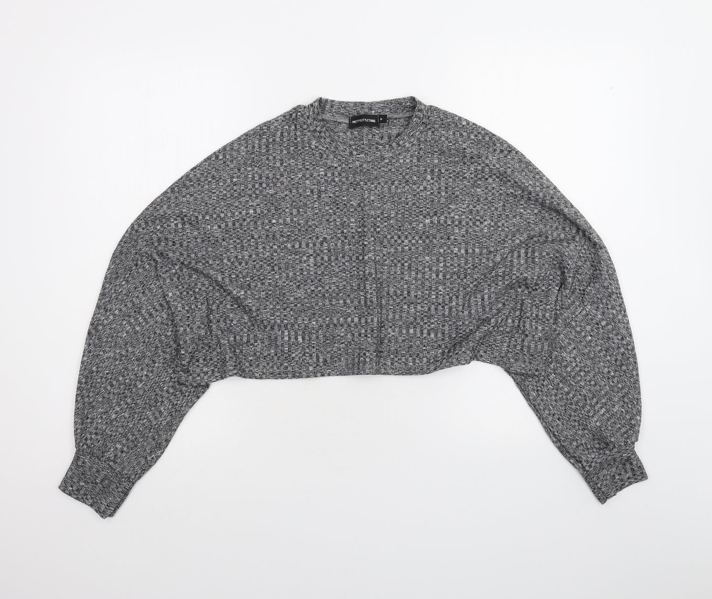 PRETTYLITTLETHING Womens Grey   Pullover Jumper Size M