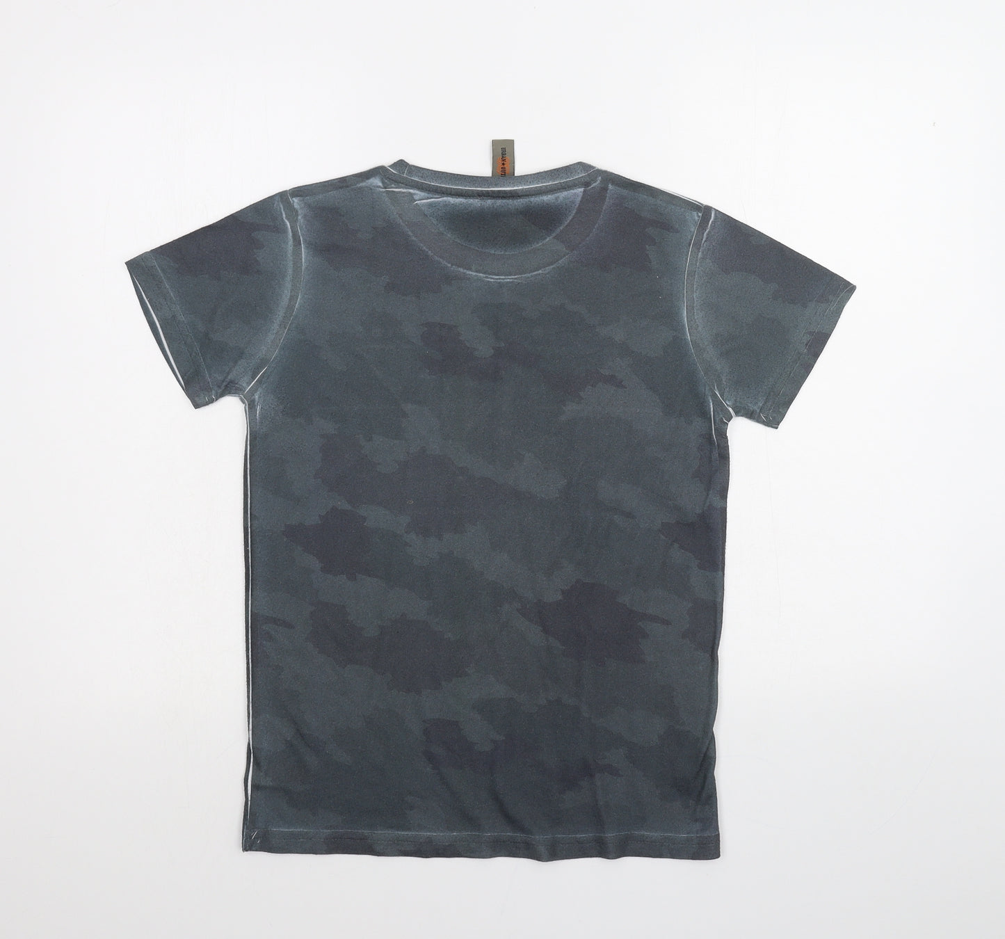 urban outlaws Boys Green Camouflage  Basic T-Shirt Size 13-14 Years
