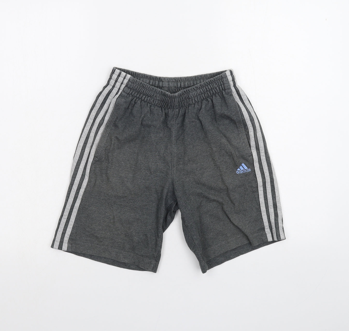 adidas Boys Grey   Sweat Shorts Size 11-12 Years