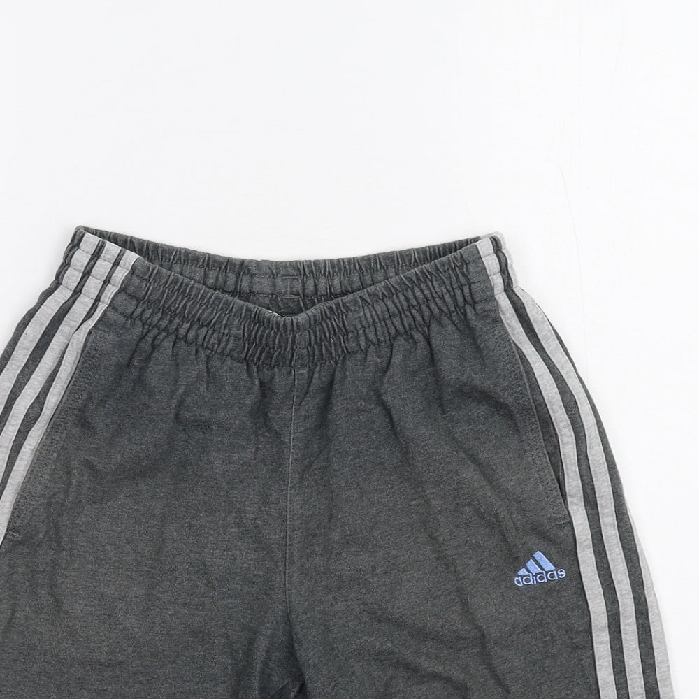 adidas Boys Grey   Sweat Shorts Size 11-12 Years