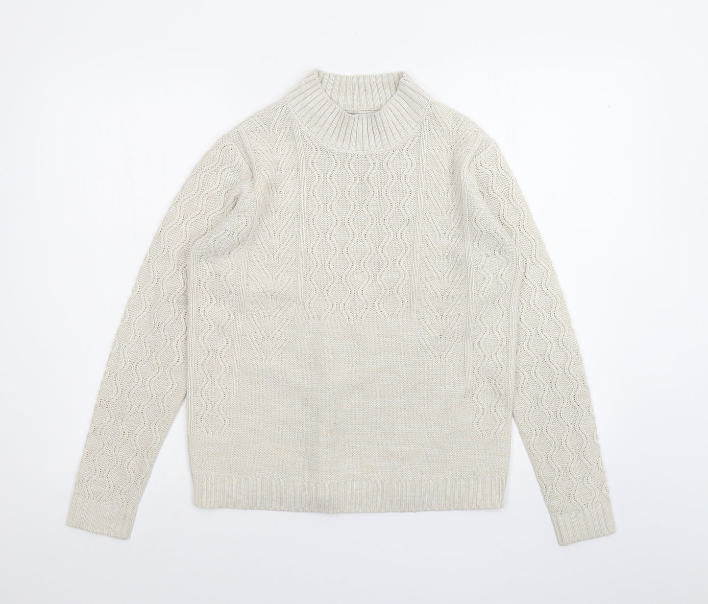 Papaya Womens White   Pullover Jumper Size M