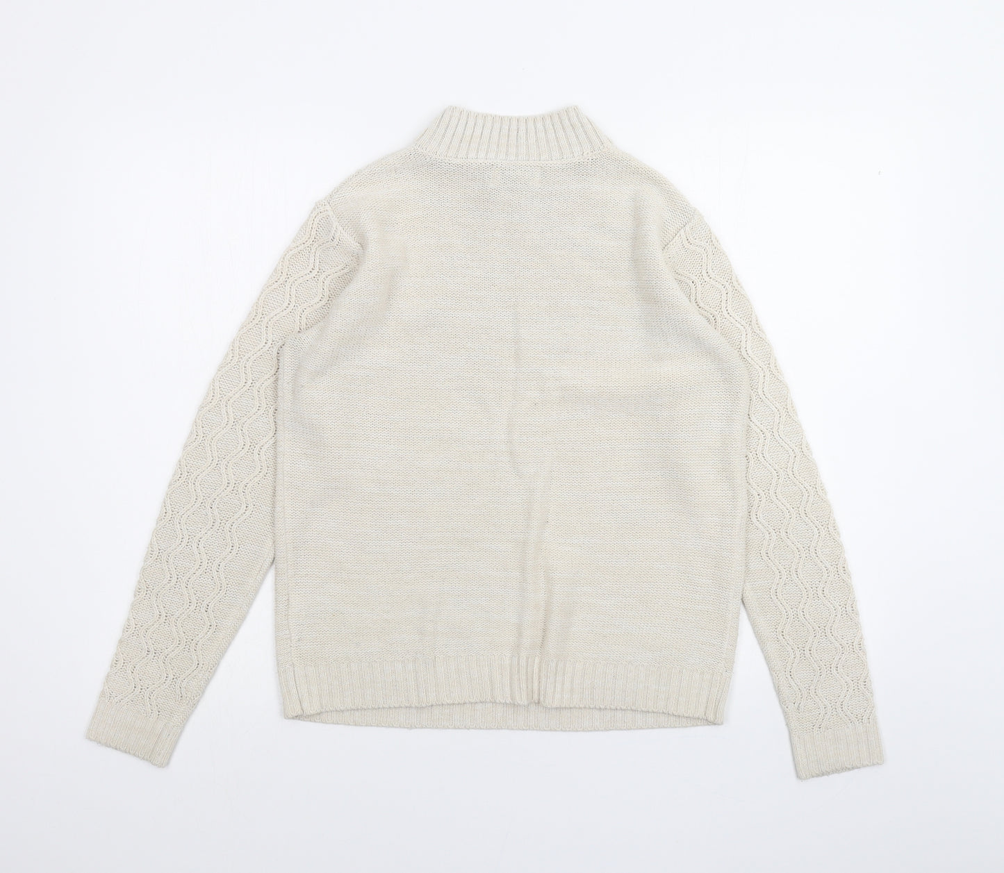 Papaya Womens White   Pullover Jumper Size M