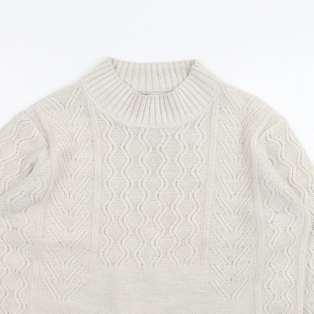 Papaya Womens White   Pullover Jumper Size M