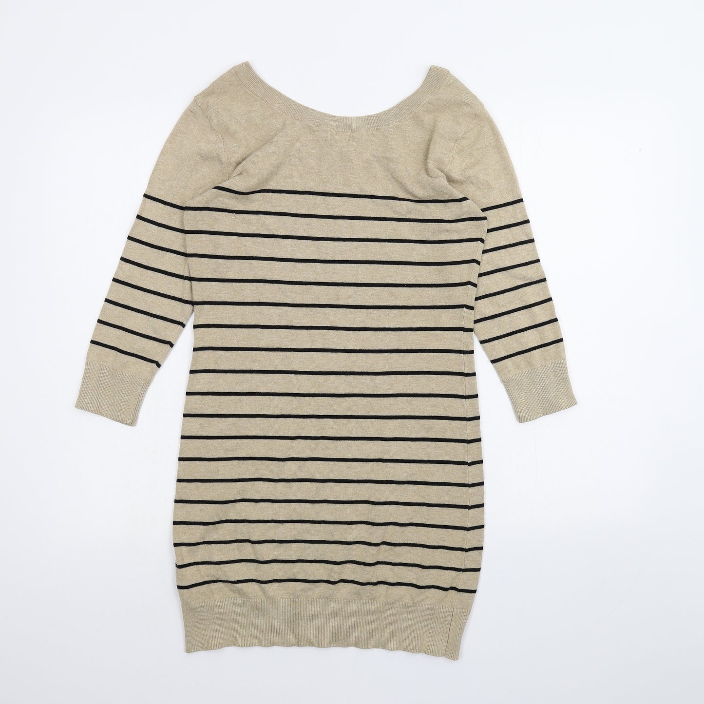 H&M Womens Brown Striped  A-Line  Size M