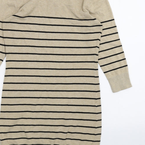 H&M Womens Brown Striped  A-Line  Size M