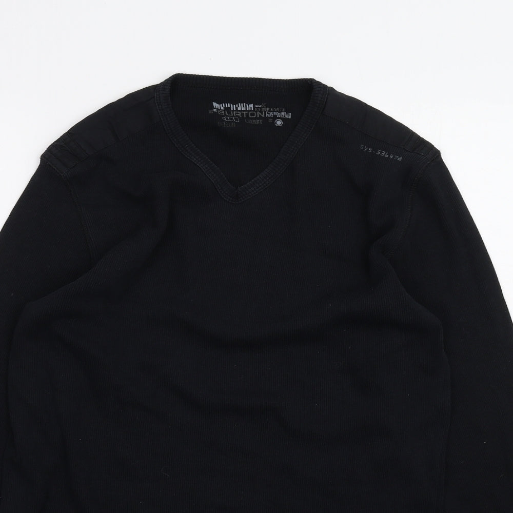 Burton Mens Black    T-Shirt Size L