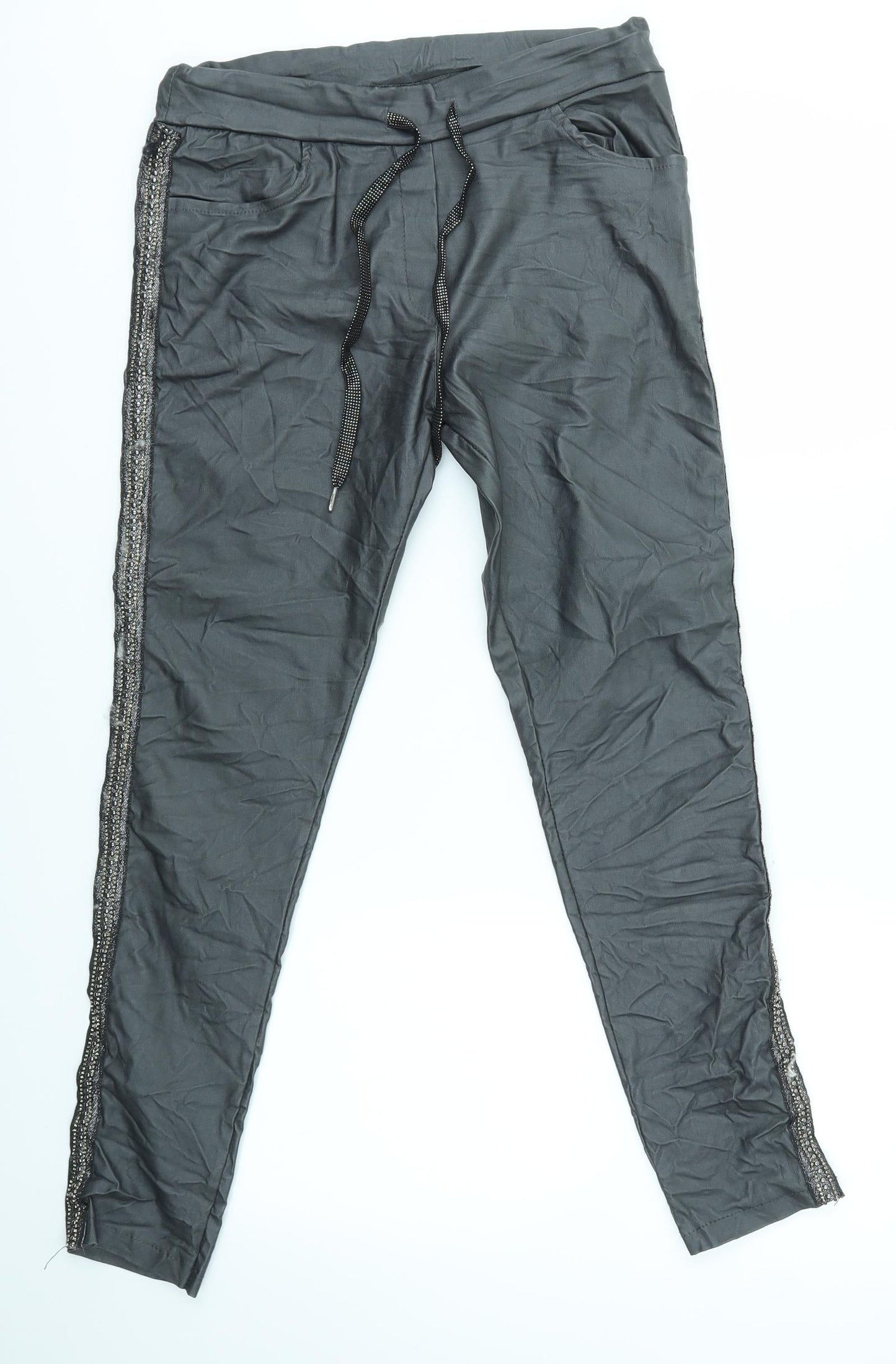 Preworn Womens Grey   Trousers  Size 8 L26 in